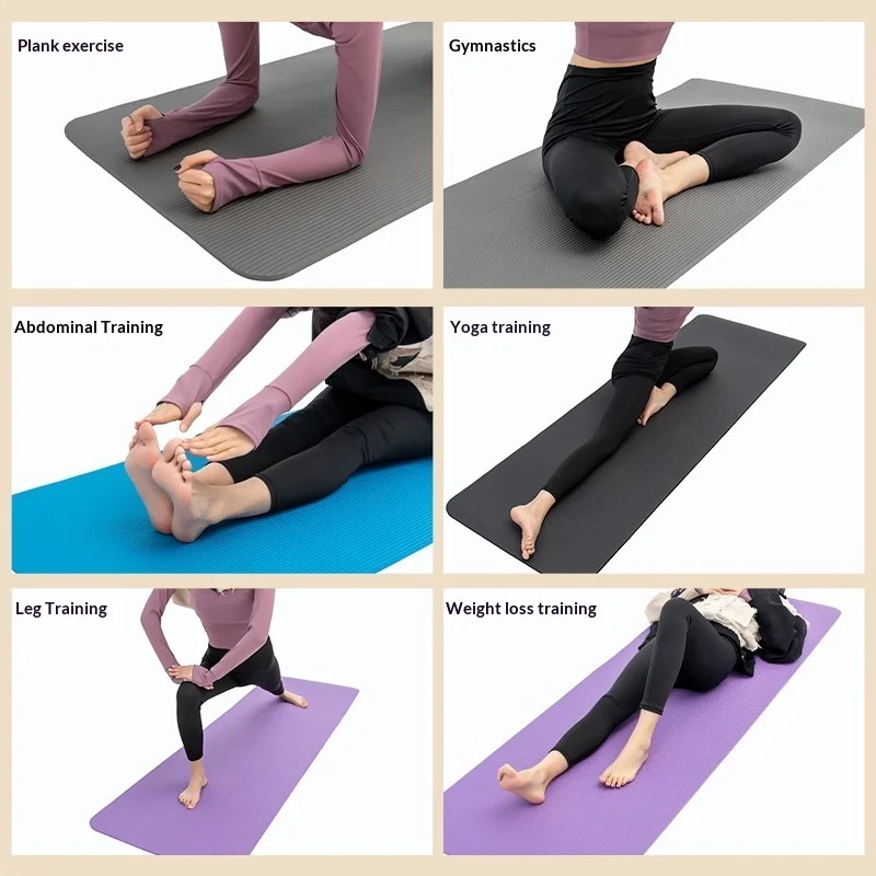 Pilates Yoga Home - 특대형 논슬립 요가매트 충격흡수 초광폭 필라테스