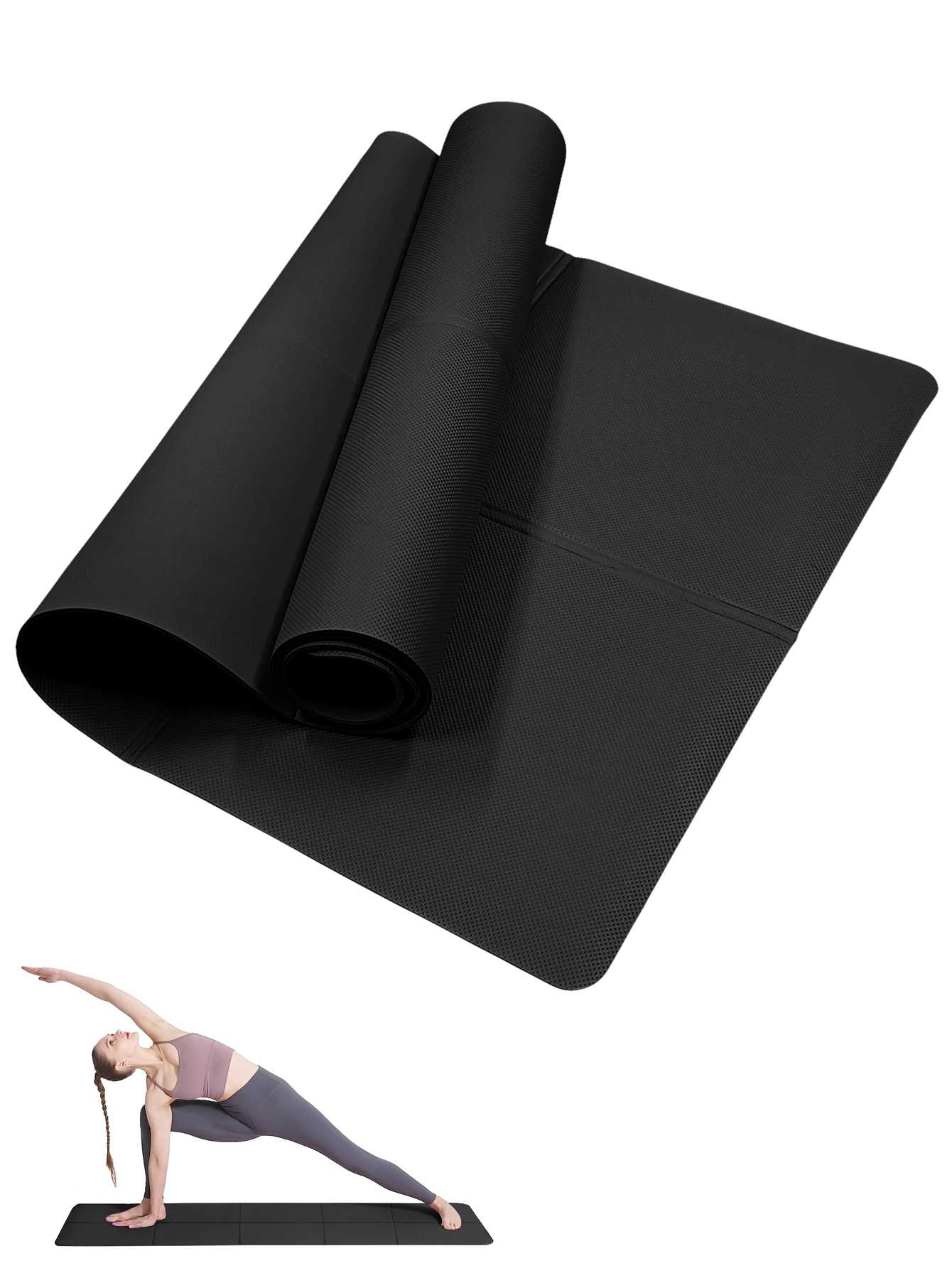 Pilates Yoga Matte - 접이식 요가 매트 블랙 친환경 EVA