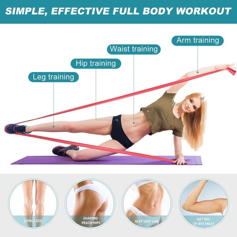 천연 라텍스 저항 밴드, 요가 필라테스 홈짐 피트니스  - Pilates Yoga Home 리뷰 및 가격