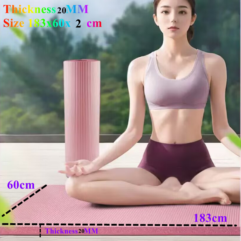 20MM 요가 매트 미끄럼 방지 183×60cm 두꺼운 - Pilates Yoga Matte 리뷰 및 가격