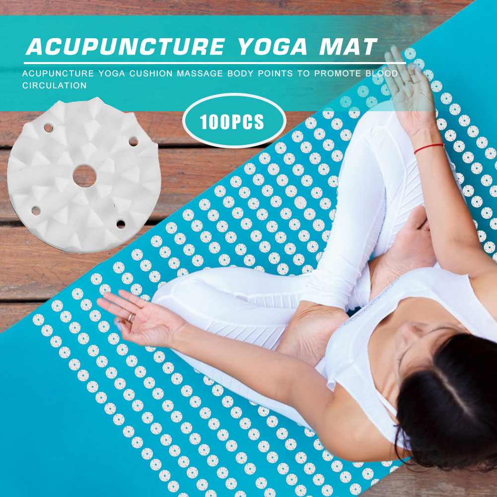 100개/세트 연꽃 지압 요가 매트 스파이크 피트니스  - Pilates Yoga Matte 리뷰 및 가격