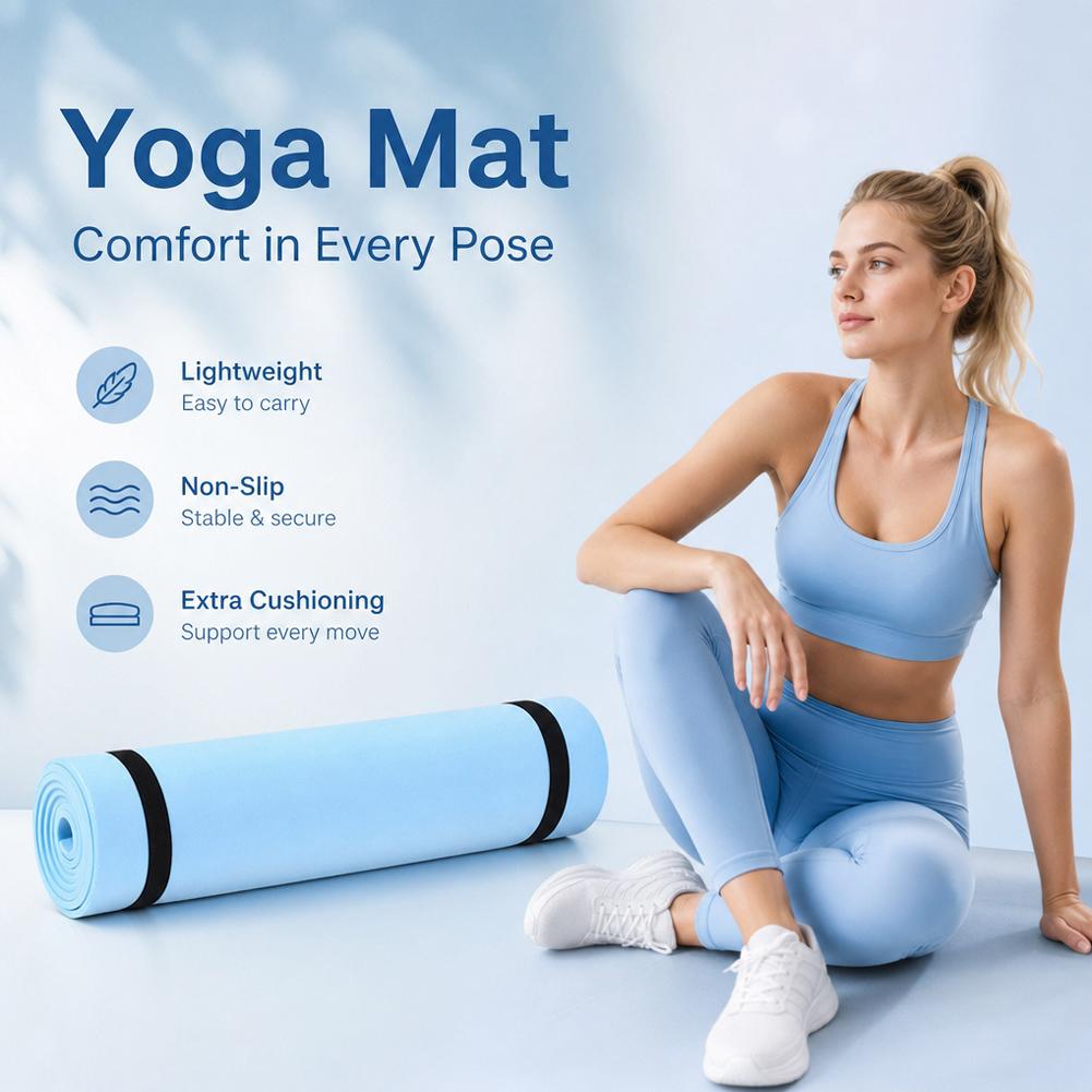 1/2Pcs 두꺼운 요가 매트 미끄럼 방지 스포츠 피트 - Pilates Yoga Matte 리뷰 및 가격